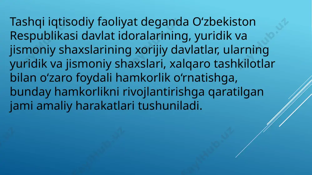 tashqi iqtisodiy faoliyat mohiyati va mazmuni - Page 3