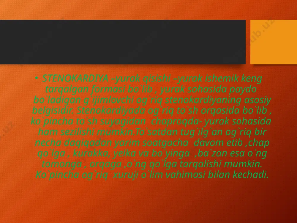 miokard infarkti.yurak eshimik kasalliklari 2 - Page 5