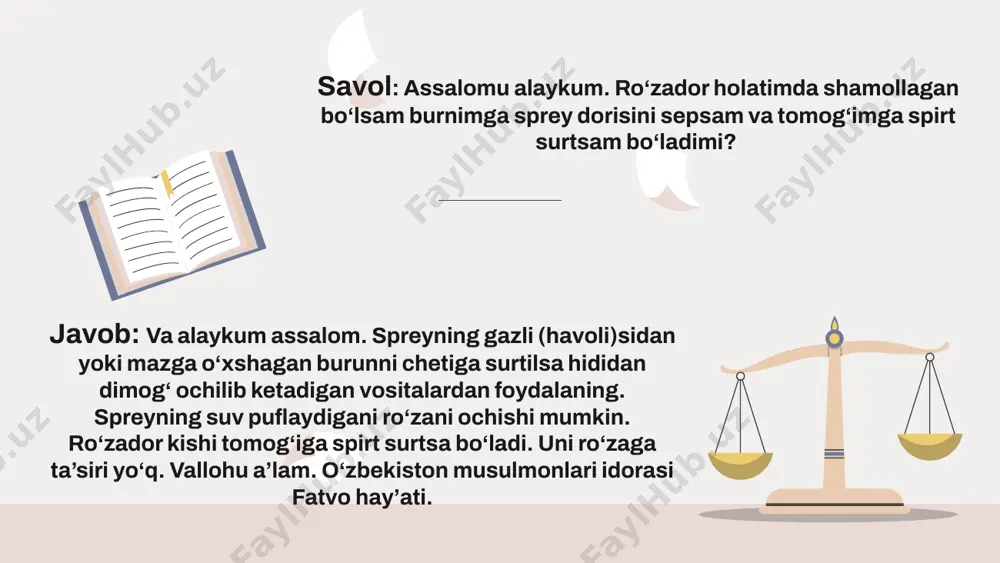 zamonaviy fiqhiy masalar va ularga berilgan fatvolar - Page 5