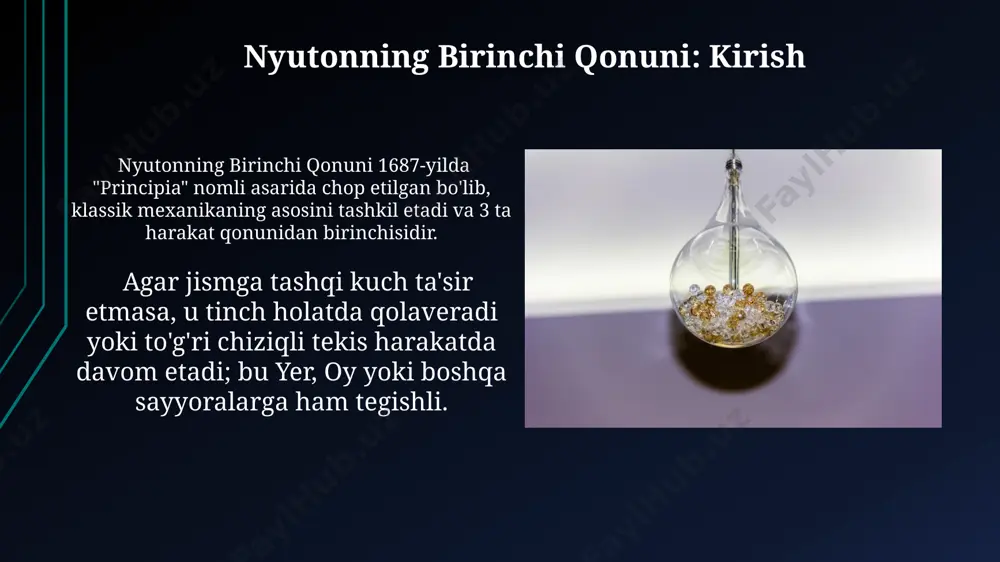 nyutonning birinchi qonuni - Page 3