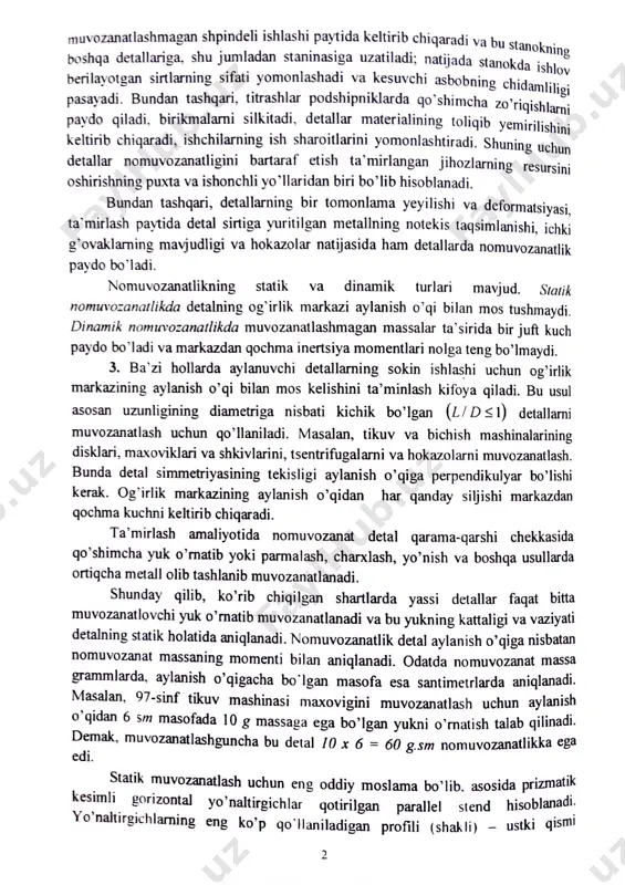 mashina detallarini muvozanatlash - Page 2