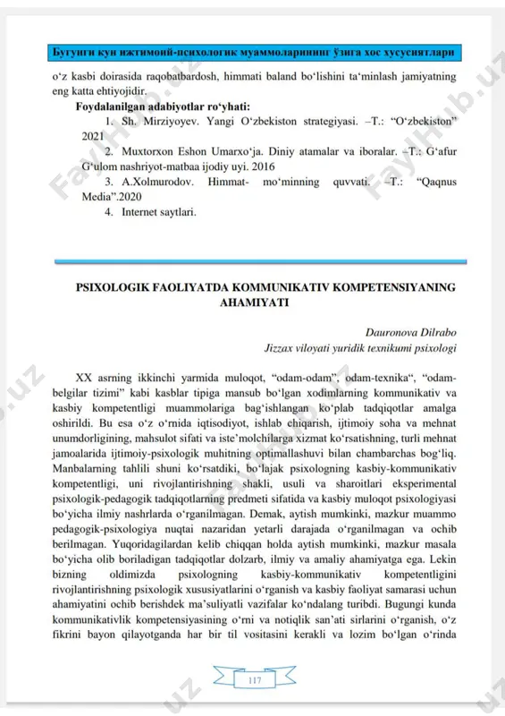 "talabalar rivojlanishida irodaviy sifatlar" - Page 5