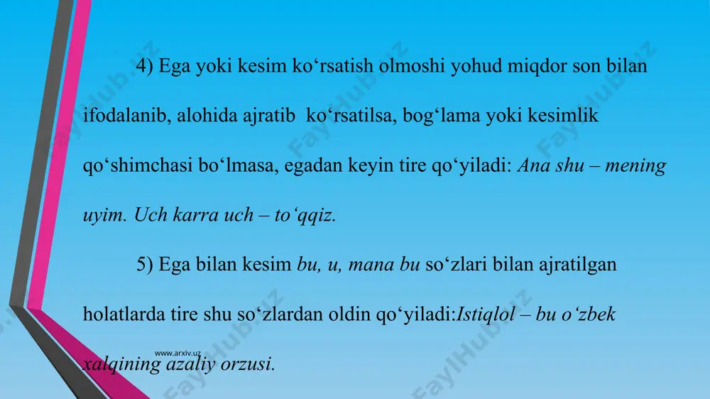 ega va kesim orasida tirening ishlatilishi - Page 5