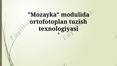 mozayka moduli — PPTX