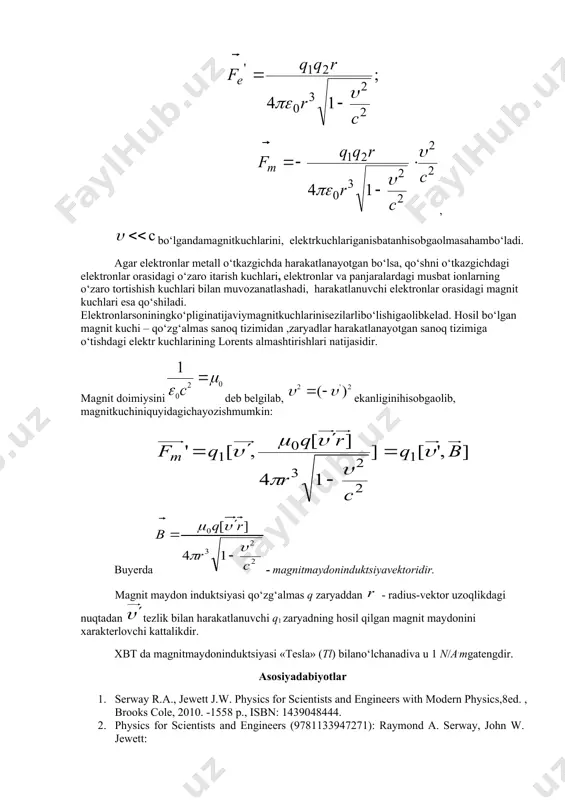 magnit maydoni va moddaning magnit xossalari - Page 5