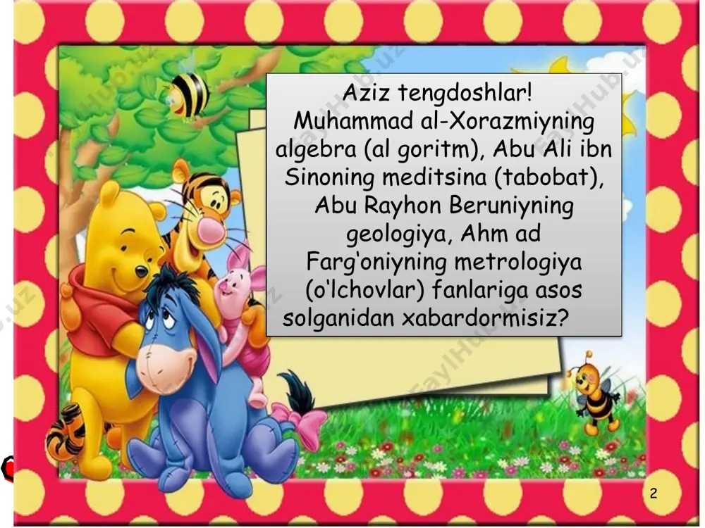 dan o‘zlashgan so‘zlar o‘zlashma qatlamni tashkil etadi. qalam, bahor, telefon, parta, stol kabi so‘zlar shular jumlasidandir 7 290-mashq. matnni o‘qing. nilometr so‘ziga izoh bering. yana shu kabi o‘zlashgan so‘zlarga misollar keltiring. buyuk ajdodlarimiz iqtidoriga baho bering. 8 buyuk vatandoshimiz ahmad al-farg‘oniy 861-yili arab xalifasining topshirig‘iga ko‘ra nil daryosi suvini o‘lchaydigan nilometr deb atalgan qurilma yasagan. mazkur qurilma hozirga qadar nil daryosi yoqasida saqlanib qolgan. (a.muhammadjonov) 9 291-mashq. to‘rtta guruhga bo‘lining. 1-guruh o‘zbekcha, 2-guruh arab tilidan o‘zlashgan, 3-guruh fors tilidan o‘zlashgan, 4-guruh yevropa tillaridan o‘zlashgan so‘zlarga misollar keltirsin. ular ishtirokida gaplar tuzing. 10 namuna: 1-guruh: ulug‘... ulug‘ bobomiz abu nasr forobiy 70 dan ortiq tillarni mukammal bilgan. 2-guruh: maktab... jahon astronomiyasida ulug‘bek maktabining alohida o‘rni bor. 3-guruh: do‘st... amir temur do‘stga ham, dushmanga ham samimiy munosabatda bo‘lgan. 4-guruh: internet... internetdan xorazmiyning bolalik yillari haqida bilib oldim 292-mashq. bolalar shug‘ullanayotgan sport turlari nomini yozing va ularning o‘z yoki o‘zlashgan qatlamga oid ekanligini …