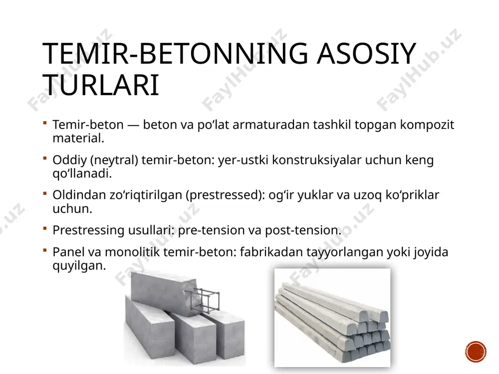 temir‑betonning turlari va beton‑armaturaning birga ishlashi - Page 4