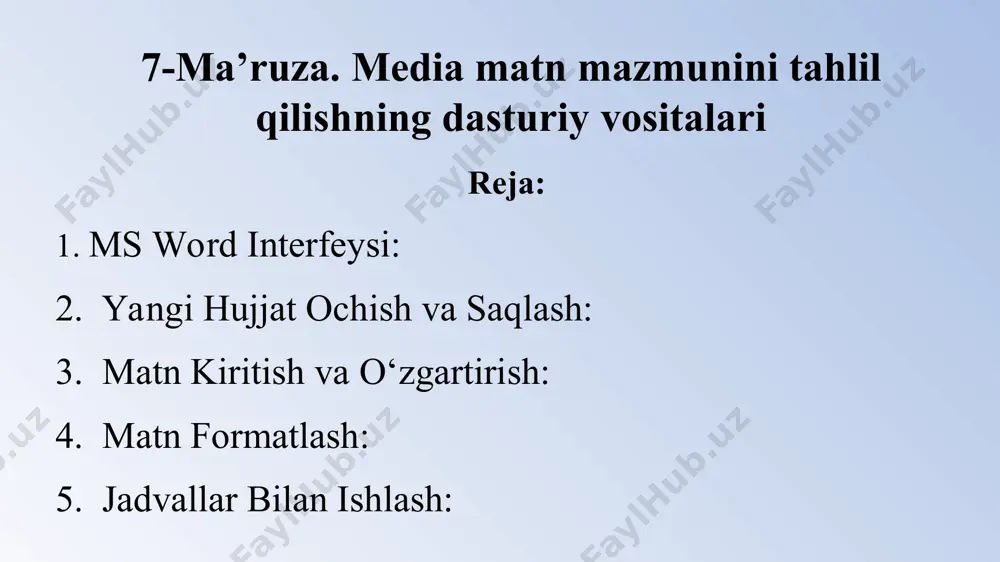 ariga formulalarni qo'llash oson, fonni har xil bo’yash mumkin, har bir sahifada sarlavhani (sarlavhani) avtomatik takrorlash mumkin. buning uchun quyidagi bandni tanlaymiz.