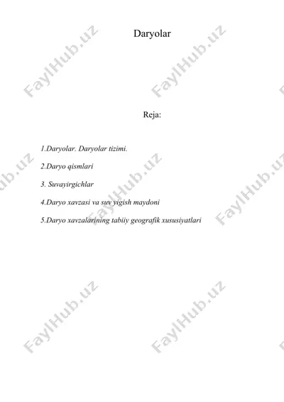daryolar — DOC