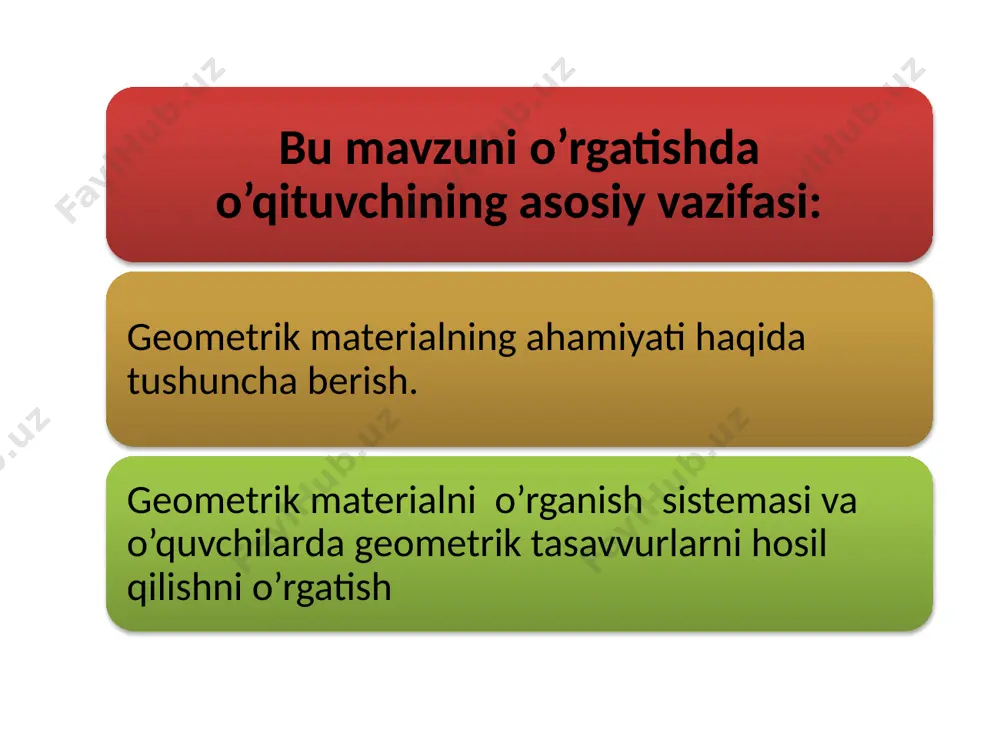 bilan turli uyg'unlikda namoyon bo'luvchi atrof-muhitdagi buyumlar, modellar, rasmlar, chizmalardan qiynalmay topa olishni; ko'nikmalarga ega bo'lishlari kerak: egallangan bilim va malakalaridan amaliy faoliyatlari va kundalik hayotlarida foydalana olish, jumladan: atrof-borliqda yo'nalish ola bilish (harakat davomida yo'nalishni tanlash va h. k.)da; o'quvchining 4-sinf oxirida geometrik bilim, ko'nikma va malakalariga qo'yiladigan asosiy talablar geometrik shakllar quyidagi geometrik shakllarnning nomlari haqida tasawurga ega bo'lish (nuqta, chiziq (to'g'ri, egri), kesma, siniq chiziq. ko'pburchak va uning elementlari (uchi, tomonlari, burchaklari), hamda uchburchak, to'g'ri to'rtburchak (kvadrat), burchak, doira, aylana, markaz, radius. bilishi kerak: burchak turlarini: to'g'ri, o'tkir, o'tmas; to'g'ri to'rtburchak (kvadrat)ni aniqlashni; to'g'ri to'rtburchakning qarama-qarshi tomonlarining xossalarini. uddalay olish: belgilangan kesmani tuzish; chizg'ich, go'niya, sirkuldan foydalanib to'g'ri to'rtburchak, kvadrat,uchburchak va aylanalar yasashni; — ko'pburchak perimetrini, to'g'ri to'rtburchak yuzini va kvadrat birliklaridan tuzilgan shakllarning yuzini hisoblashni. 7 4 3 6 5 1 2 “tangram” didaktik o`yini o’yla va “tangram”dan jo’ja shaklini yasa. 4- sinf tsvet forma cherniy …