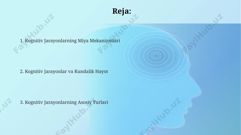 100000 so'zli lug'atga ega bo'lsa, 60 yoshida 50000 ga kamayadi. bu xotira yoshi bilan susayishini va moskva davlat universiteti olimlarining tekshiruvlari bu jarayonni tasdiqlaydi. sezgilar сезгиларни таҳлил қилишда, масалан, психофизикада вебер-фехнер қонуни каби математик моделлар қўлланилади, бу ерда сезгининг кучи ва ўзгаришлар ўртасидаги нисбий боғланиш ўрганилади. сезгиларнинг кучи ва аниқлиги ёшга, генетик омилларга ва ҳаттоки географик жойлашишга боғлиқ бўлиб, масалан, 30 ёшдан кейин кўриш қобилиятининг пасайиши кузатилиши мумкин. сезгилар инсон миясининг 5 та асосий сезги органи (кўриш, эшитиш, ҳид билиш, таъм билиш ва сезиш) орқали 200 миллиондан ортиқ нейронлар ёрдамида атроф-муҳитдан маълумотларни қабул қилиш жараёнидир. muammo yechish muammo yechish jarayonida odamlar 7 ± 2 birlik ma’lumotni qisqa muddatli xotirada ushlab turishi mumkin, bu esa murakkab muammolarni yechishda bo’linib yechish strategiyasini qo’llash zarurligini ko’rsatadi. muammo yechishda funktsional fiksatsiya hodisasi 25% dan ortiq ishtirokchilarda kuzatilgan, bu esa kutilmagan yechimlarni topish uchun "qutudan tashqarida" fikrlashning ahamiyatini ta'kidlaydi. masalan, kanadaning toronto shahrida o'tkazilgan eksperiment …