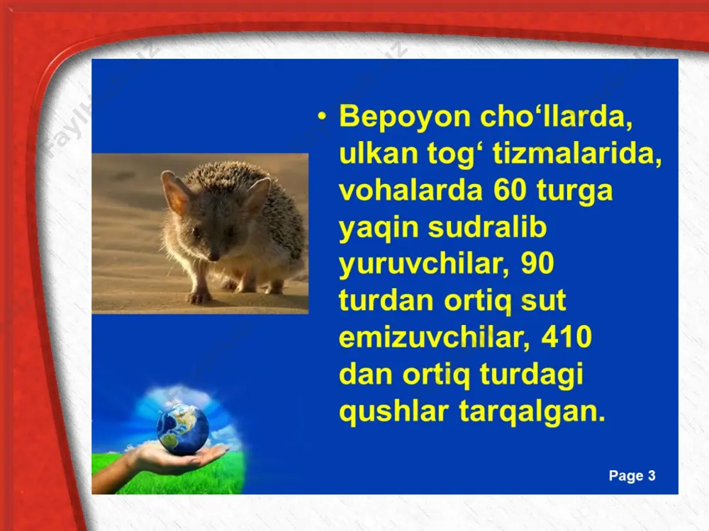 ҳайвонот дунёсининг географик тарқалиши - Page 3