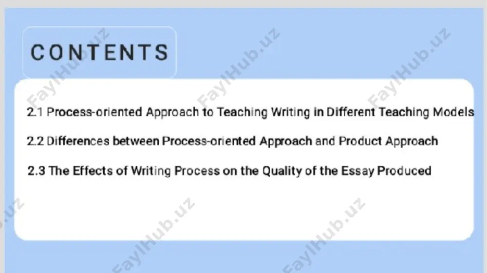 in producing a written work. there are four main writing process patterns, which are as follows: 1. linear writing process pattern: this pattern involves a step-by-step approach to writing and is commonly used for writing essays, reports, and articles. the linear writing process starts with prewriting, followed by drafting, revising, editing, and proofreading. 2. recursive writing process pattern: this pattern involves revising and editing throughout the writing process. rather than following a linear approach, the writer moves back and forth between stages, revising and refining the work as they go. 3. non-linear writing process pattern: this pattern involves writing in a non-linear way, where the writer may start in the middle or end, and then add or revise other sections according to their ideas. this approach is often used in creative writing. 4. collaborative writing process pattern: this pattern involves a group of writers working together to produce a piece …