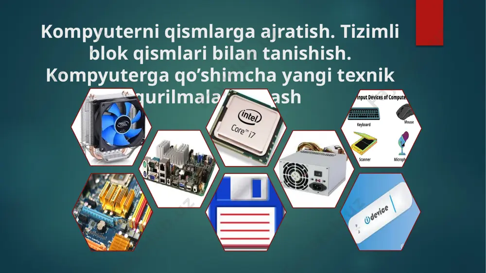 sessor bilan ma ’lumot almashinadi. ichki qurilmalar bilan ma’lumot almashinuv uchun maxsus portlar hamda umumiy poitlar mavjud. umumiy portlar 2 xil bo'ladi: parallel (lpt1. lpt4) va ketma-ket (c0m1, ...,com3). parallel portlar kiritishchiqarishni ketma-ket portga nisbatan tezroq bajaradi. har bir poll o'zining shaxsiy manziliga va raqamiga ega bo'lib, ulaming umumiy soni 65536 taga yetadi. bios (basic input output system) - o ‘z tarkibidagi bir marta yozib qoldirilgan ma’lumotlar majmuasini saqlab turuvchi va alohida mikrosxema hisoblangan xotira turi hisoblanadi. odatda, bu xotiradagi ma’lumotlami uni ishlab chiquvchi korxona (firma) yozib qoldiradi. bu ma’lumotlar kompyuter elektr manbadan o'chirilgan holda ham saqlanadi va alohida mikroakkumlyatorli batareyalardan oziqlanadi. bu xotira turi faqat ma’lumotlami o'qish rejimida ishlaydi. shuning uchun bunday xotirada kompyuteming qurilmalarini tekshiruvchi test dastiirlar, operatsion tizimlaming yuklovchi dastur modullari saqlanadi. bios ona plata bilan tanishish, uning turini, imkoniyatlarini aniqlash kompyuterlarning ona plata arxitekturasi funksional jihatdan boyitilib va asosiy protsessorning unumdorligi oshishi bilan doimiy ravishda mukammallashtirib …