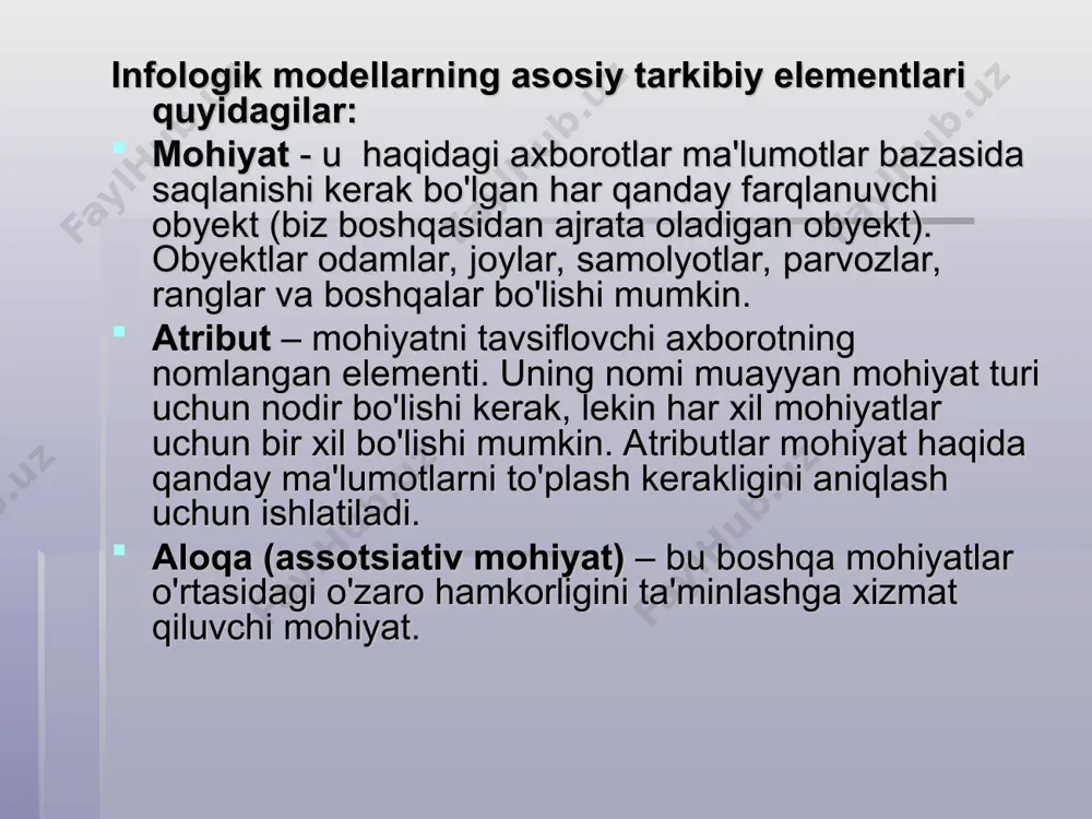 ma'lumotlar bazasini loyihalash bosqichlari - Page 5