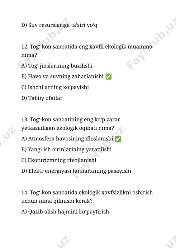 togʻ-kon sanoati rivojlanishining zamonaviy muammolari - Page 5