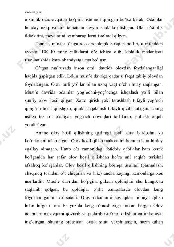 klariga teshiktosh, obiraxmat, xo’jakent, amir temur g’ori, qizilqum, zirabuloq...kabi joy makonlarini kiritish mumkin. o’zbekistonda topilgan must’e davri yodgorliklari ichida teshiktosh g’ori alohida ahamiyatga ega. teshiktosh g’ori 1938 yilda a.okladnikov tomonidan o’rganilgan. teshiktosh g’oridan 9 yashar bolaning mozori - qabri topilgan. bola skleti chuqurcha qazib unga chalqanchasiga yotqizilgan. qabrning atrofi hayvon shoxlari (6 juft) bilan o’ralgan. gorda qalin kul qatlami mavjud bo’lib, uning orasidan turli hayvon suyaklari topilgan. gorda neandertal odamlari yashagan bo’lib, ularning asosiy mashg’uloti ovchilik bo’lgan. obiraxmat g’or makoni toshkentdan 100 km uzoqlikd, paltov soyining yuqori qismida joylashgan. gor yoysimon shaklda bo’lib, eni 20 metr kenglikda. undan 10 m qalinlikda 21 ta madaniy qatlam topiladi. madaniy qatlamlardan ohak toshli chaqmoqtoshdan yasalgan mehnat qurollari, nukleuslar, parrakchalar, qirg’ichlar... topilgan. 30 mingdan ortiq tosh uchrindilaridan tayyorlangan pichoqlar mavjud bo’lgan. must’e davri yodgorliklari nafaqat ochiq manzillarda, balki g’orlarda, shuningdek tosh konlari bo’lgan ustaxonalarda ham aniqlangan. yuqorida keltirilgan manzillardan tashqari toshkent vohasida xo’jakent g’ori, …
