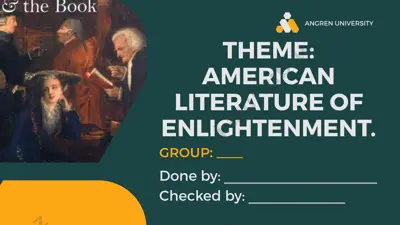 american literature of enlightenment — PPTX