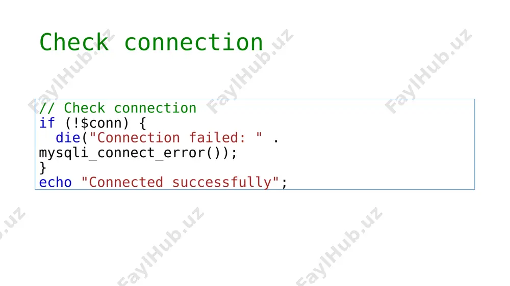php va mysql taqdimoti - Page 3