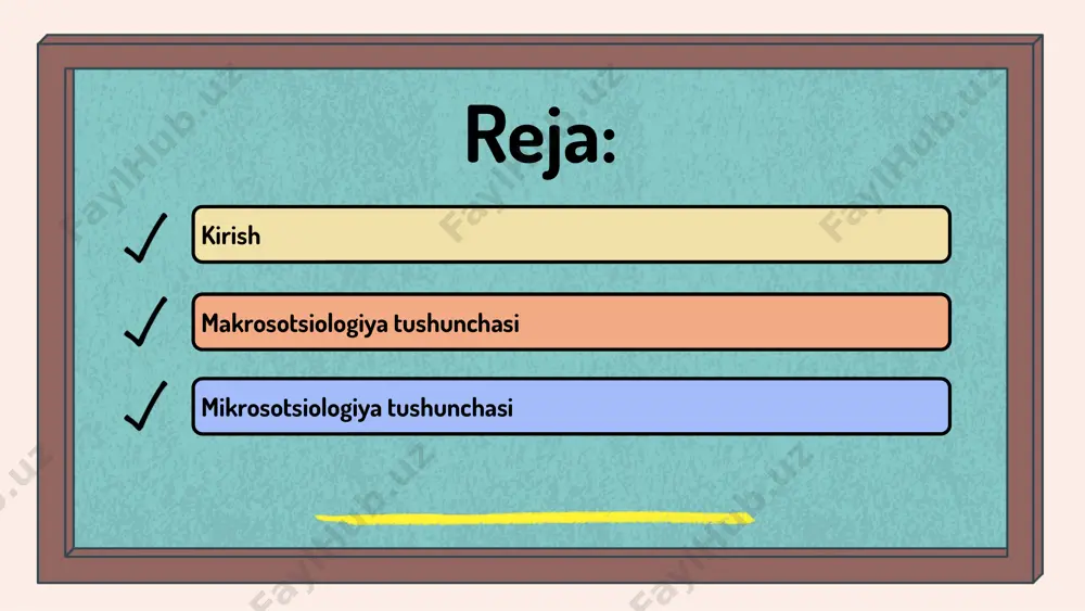 amchi, shaxs esa ikkinchi darajali (u tug'ilgan va shakllangan jamiyat qanday). makrososiologiya mavzusi ustida individual tuzilmalar. makrosotsiologiya ijtimoiy-falsafiy an'analarga moyil bo'lib, asosan nazariy, mavzuga yo'naltirilgan. ammo u amaliy funktsiyaga ega: jamiyatni isloh qilish orqali takomillashtirish, ijtimoiy hayotni barqarorlashtirish va tartibga solishga ko'maklashish. 3. mikrosotsiologiya tushunchasi asrimizning 30-yillarida sotsiologiyada sotsiologik bilimlarning yangi tarmog'i paydo bo'ldi, u sotsiometriya yoki mikrosotsiologiya deb nomlandi. mikrosotsiologiya odamlarning shaxslararo o'zaro ta'sirida keng tarqalgan xatti-harakatlarini o'rganadi. sotsiometriyani guruh ichidagi munosabatlarni o'rganish amaliyotiga faol joriy etish jekob moreno nomi bilan bog'liq. u ruminiyada tug'ilgan, vena universitetini tugatgan (u erda falsafa va tibbiyotni o'rgangan). o'qish paytida z. freydning qarashlari kuchli ta'sir ko'rsatgan. bir necha yil shifokor bo'lib ishladi, psixiatriya amaliyoti bilan shug'ullandi. shaxslararo guruh ichidagi munosabatlarning ahamiyati va ularni maxsus o'rganish zarurligi to'g'risida birinchi kuzatuvlarini 1920-yillarda qilgan.1925 yilda moreno aqshga ko'chib o'tdi. u erda u tarixga moreno instituti sifatida kirgan sotsiometriya va psixodrama institutini tashkil etdi. uning rahbarligida o'sha …