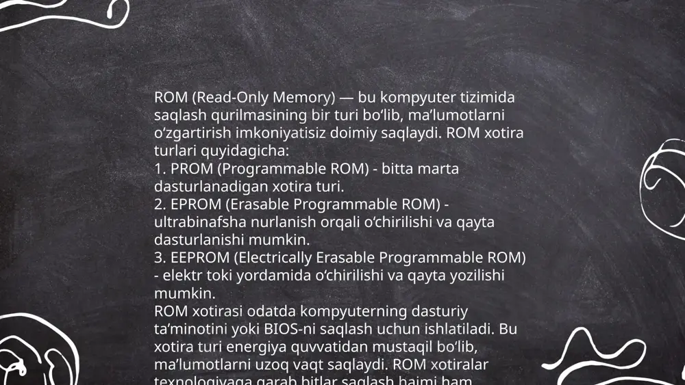 mikroprotsessorlar xotira turlari - Page 5
