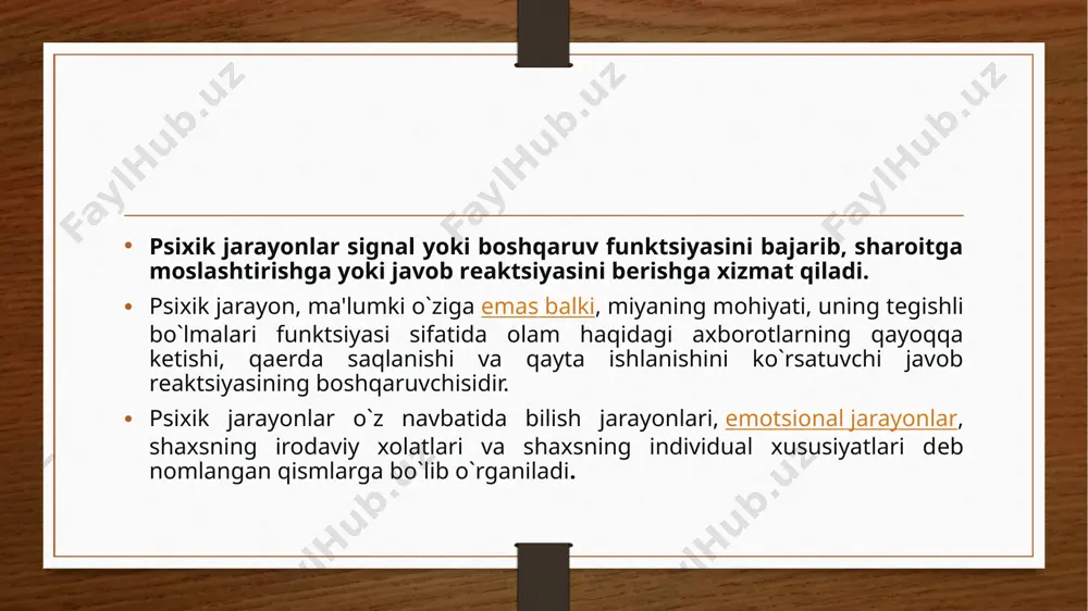 lash jarayoni va insoniyat bizni o'rab turgan olamni va undagi sabab-oqibat munosabatlarini qanday tushunishi haqidagi ta'limotdir. biz avloddan-avlodga avlodlarimizga tobora ko'payib borayotgan bilimlarni yetkazishimizga hech kim shubha qilmaydi. eski haqiqatlar turli sohalardagi yangi kashfiyotlar bilan to'ldiriladi: fan, san'at, kundalik hayot sohasida. shunday qilib, bilish ijtimoiy muloqot va uzluksizlik mexanizmidir hissiy darajadagi bilimning shakllari. sezgi a’zolari orqali olingan bilim – hissiy bilimlardir. sezgi a’zolari yoki narsalarning xossalarini sezgi a’zolari sezish va idrok etishi natijasida olingan bilimhissiy bilamdir. masalan, inson uchayotgan samolyotni ko‘radi va buning nimaligini biladi. sezgi va idrok. bilish faoliyatida sezgi – narsalar ayrim xossalarining sezgi a’zolari orqali his qilingan oddiy obrazi, in’ikosi, nusxasi yoki o‘ziga xos surati dastlabki sezgi obrazi hisoblanadi. masalan, aplesinda biz to‘q sariq rang, o‘ziga xos hid, ta’mni sezamiz. sezgilar insondan tashqaridagi muhitda yuz berayotgan va uning sezgi a’zolariga ta’sir ko‘rsatayotgan jarayonlar ta’sirida yuzaga keladi. ovoz va yorug‘lik to‘lqinlari, mexanik bosim, kimyoviy ta’sir va hokazolar tashqi …