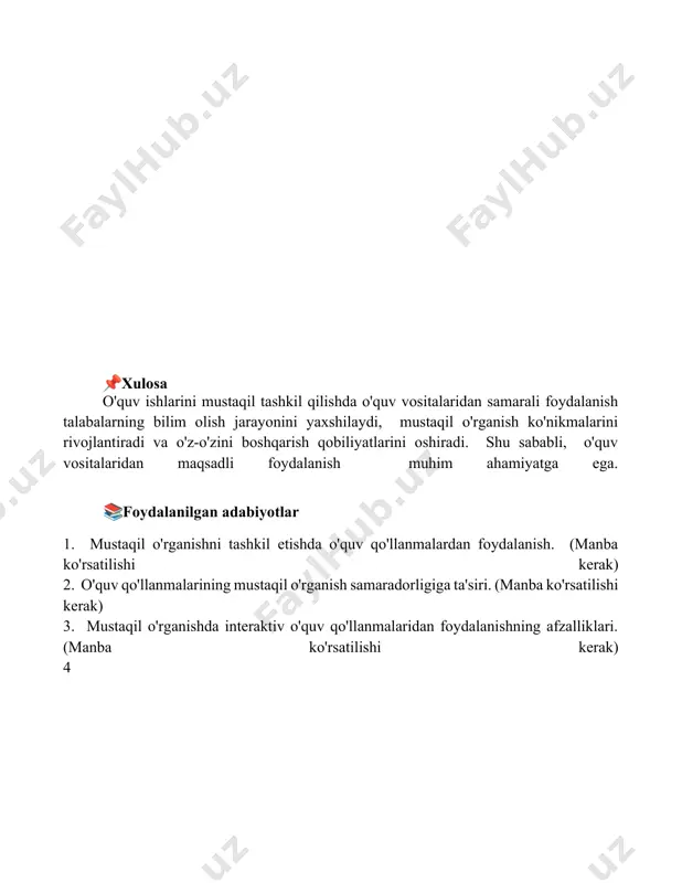 mustaqil ta’limni tashkil etishda oooklardan foydalanish - Page 5