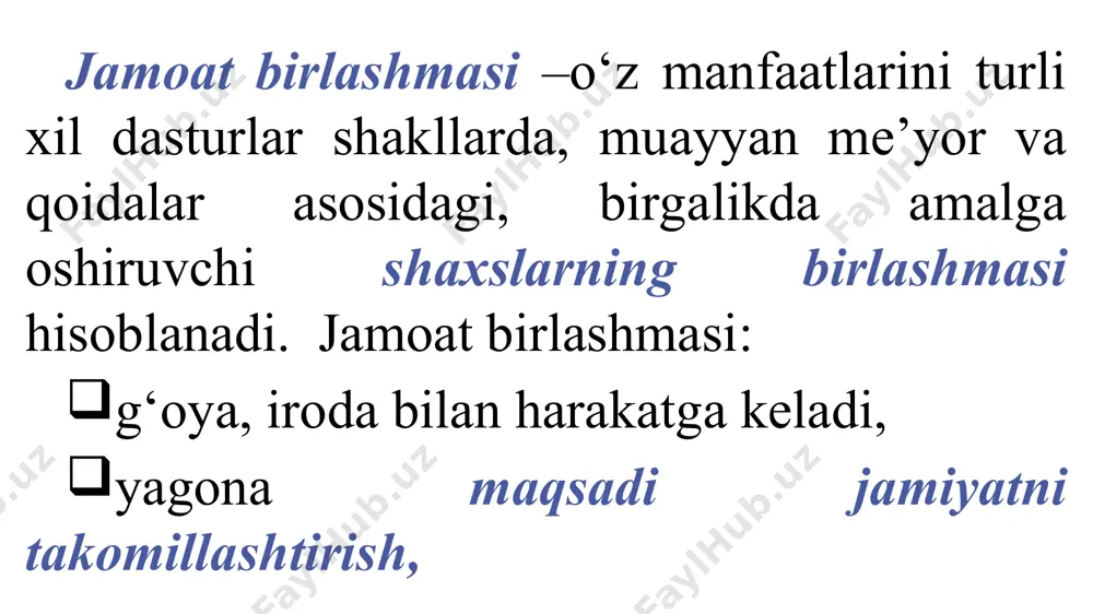 qarori asosidagina amalga oshiriladi. 71-modda. konstitutsiyaviy tuzumni zo‘rlik bilan o‘zgartirishni maqsad qilib qo‘yuvchi, o‘zbekistonning davlat suverenitetiga, hududiy yaxlitligiga va xavfsizligiga qarshi chiquvchi, urushni, ijtimoiy, milliy, irqiy hamda diniy adovatni targ‘ib qiluvchi, fuqarolarning konstitutsiyaviy huquqlari va erkinliklariga, aholining sog‘lig‘iga, ijtimoiy axloqqa tajovuz qiluvchi siyosiy partiyalarning, boshqa nodavlat notijorat tashkilotlarining, shuningdek milliy va diniy belgilariga ko‘ra siyosiy partiyalarning, harbiylashtirilgan birlashmalarning tashkil etilishi va faoliyati taqiqlanadi. maxfiy jamiyatlar va birlashmalar tashkil etish taqiqlanadi. konstitutsiyaviy tuzumni zo‘rlik bilan o‘zgartirishni maqsad qilib qo‘yuvchi, o‘zbekistonning davlat suverenitetiga, hududiy yaxlitligiga va xavfsizligiga qarshi chiquvchi, urushni, ijtimoiy, milliy, irqiy, diniy adovatni targ‘ib qiluvchi, f uqarolarning konstitutsiyaviy huquqlari va erkinliklariga, aholining sog‘lig‘iga, ijtimoiy axloqqa tajovuz qiluvchi siyosiy partiyalarning, nodavlat notijorat tashkilotlarining, milliy va diniy belgilariga ko‘ra siyosiy partiyalarning, harbiylashtirilgan birlashmalarning tashkil etilishi va faoliyati taqiqlanadi. maxfiy jamiyatlar va birlashmalar tashkil etish taqiqlanadi. 72-modda. davlat nodavlat notijorat tashkilotlarining huquqlari va qonuniy manfaatlariga rioya etilishini ta’minlaydi, ularga jamiyat hayotida ishtirok etish …