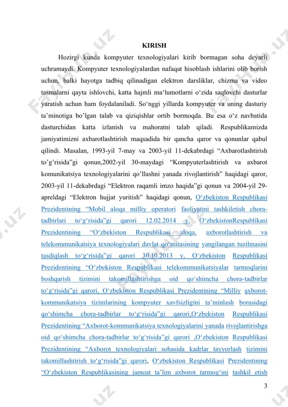 shlash kurs ishimizning obyekti. windows form muhiti, c# dasturlash tili. zamonaviy kompyuter. kurs ishimizning tarkibi: kurs ishiga kirish, 2 ta bob, xulosa, foydalanilgan adabiyotlar ro’yxati va ilovadan iborat. i. asosiy qism 1.1-§. c# dasturlash tili haqida. c# tili 1972 yilda nyu-djersi shtatining myurrey-xill shahrida bell laboratories kompaniyasining tizimli dastur tuzuvchisi dennis richie tomonidan yaratilgan. bu til oʻzini shunchalik yaxshi koʻrsatdiki, oxir oqibatda unda unix operatsion tizimlarining 90 % yadro kodlari yozildi (oldin quyi darajadagi til assemblerda yozilgan). c# ning vujudga kelishidan oldinroq yaratilgan tillardan, (pascal ulardan eng mashhuri hisoblanadi), yetarli darajada muvaffaqiyatli foydalanilgan, lekin aynan c# tili dasturlashning zamonaviy davri boshlanishini belgilab berdi. 1960-yillarda dasturlash texnologiyalaridagi strukturaviy dasturlashlarning paydo boʻlishiga olib kelgan inqilobiy oʻzgarishlar c# tilini yaratish uchun asosiy imkoniyatlarni belgilab berdi. strukturaviy dasturlashlarning paydo boʻlishiga qadar katta dasturlarni yozish qiyin boʻlgan, satr kodlari miqdorining oshishi sababli dasturlarning oʻtish joylari chalkash massalariga aylanib ketishiga olib keladi.strukturaviy tillar dastur tuzuvchi instrumentariysiga …