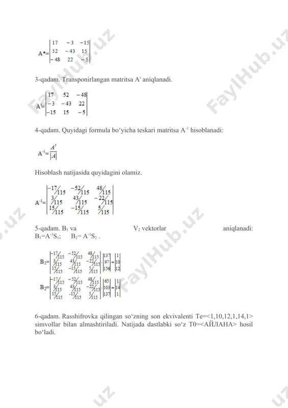 shifrlash va rasshifrovka usullari - Page 2