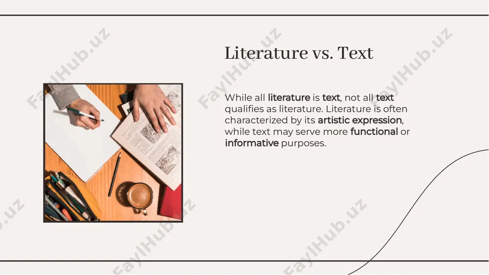 exploring the essence of literature and text: definitions and distinctions - Page 5