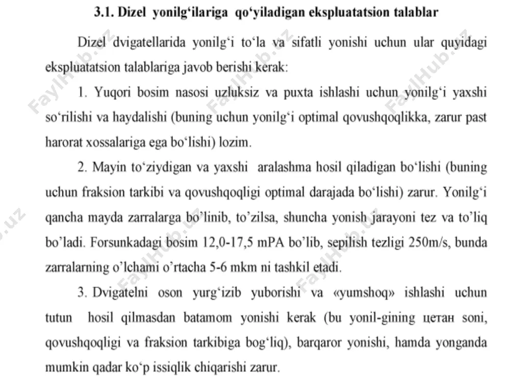 dizel dvigatellari uchun yonilg‘ilar - Page 5