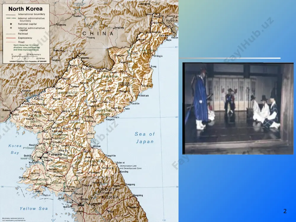 o’shinlar tomonidan bostirilgan chiqishlari bo’lib o’tdi. * 1929-33 yillarda jahon iqtisodiy inqirozi davrida dehqonlar, mayda va o’rta tadbirkorlarning ahvoli og’irlashdi. 1930-32 yillarda 517 marta ishchilarning ish tashlashi, 237 marta dehqonlar qo’zg’oloni, o’quvchi yoshlarning namoyishlari bo’lib o’tdi. * yaponiyaning urushga tayyorlanishi koreys xalqiga kulfatlar keltirdi. 1931-yili shimoliy-sharqiy xitoy bosib olingach, yaponiya hukumati manjur-koreys majmuini, ya’ni o’zoq sharqdagi bosqinchilik harakatlari uchun iqtisodiy va harbiy platsdarmni yaratishga kirishdi. mamlakatda yirik metallurgiya va kimyo korxonalari va zavodlar qurila boshlandi. zavodlar yaponiyaga kerakli ashyolarni yetkazib berish uchun xizmat qildi. yusufjon_axmedov@mail.ru * yapon bosqinchilariga qarshi kurash kuchayishda davom etdi. 1931-1933-yillarda o’z bazalarini tog’larda vujudga keltirgan partizan bo’linmalari tuzildi. 1934-yili partizan bo’linmalarining birlashishi natijasida koreya xalq-inqilobiy armiyasi tashkel etildi. * 1936-yili koreya vatanparvarlik kuchlari shimoliy-sharqiy xitoy hududida “vatanni tiklash jamiyati” ni tuzdi. mazkur tashkilot dasturida mamlakatda yapon mustamlakachilik tartibini tugatish va koreya demokratik hukumatini barpo etish ko’zda tutilgan edi. * 1937-yili kim ir sen boshchiligidagi partizan bo’linmasi …