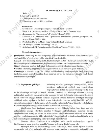 qobiliyatlar — DOCX