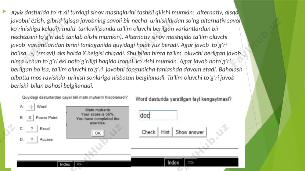 hotpotatoesda test yaratish - Page 5