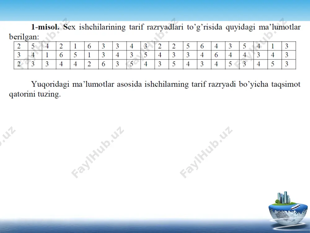 statistik ma’lumotlarni jadval va grafiklarda tasvirlash - Page 2