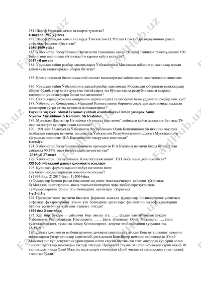sharof rashidov hayoti — DOCX
