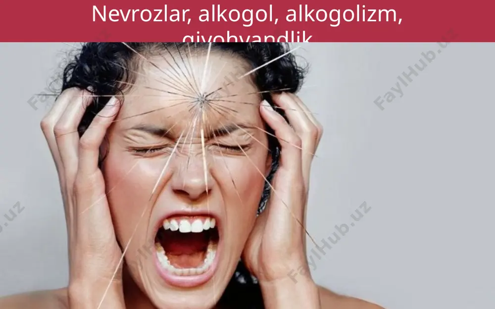 aruvchi nerv markazlari qo‘zg‘aladi. murakkab harakatlar bilan bog‘liq jismoniy ishlarni bajargan vaqtda bir necha muskul guruhlari ishtirok etadi va ularning miyadagi nerv markazlari qo‘zg‘aladi. bu murakkab harakatlar bir necha kun, oy davomida muntazam takrorlanib turilganda, bu harakatlarda ishtirok etuvchi muskullar bosh miya po‘stlog‘idagi bir necha nerv markazlarining bir vaqtda qo‘zg‘alish, ular o‘rtasida vaqtincha bog‘lanish yoki harakatlantiruvchi shartli reflekslar hosil bo‘lishiga olib keladi. bu esa murakkab harakatlar tez, oson, silliq bajarilishiga imkon beradi. nevroz nima? nerv sistemasining faoliyatiga odam yashaydigan va mehnat qiladigan muhit sharoiti katta ta’sir qiladi. og‘ir aqliy mehnat, oiladagi urush va janjallar, ishxonadagi kelishmovchiliklar odamning nerv sistemasiga ta’sir etib, uning kayfiyatini buzadi. agar bunday ta’sir uzoq vaqt davom etadigan bo‘lsa, odamni nevrozga olib kelishi mumkin. nevroz — nerv sistemasi oliy nerv faoliyatining buzilishi bilan bog‘liq og‘ir ruhiy xastalik. nevroz ruhiy shikastlanish oqibatida yuzaga keladi. qayg‘u, alam, ranjish, qo‘rquv, qiyinchiliklar tufayli kelib chiqadigan umidsizlik kabi hissiyotlar nevrozning bevosita sababchisi …