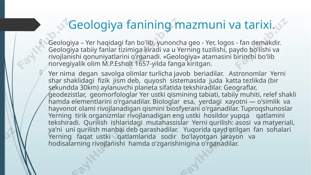 geologiya fanining asosiy muhiti - Page 3
