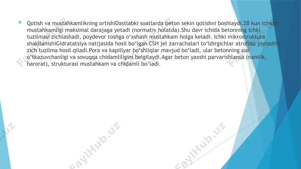 betonlar strukturasining tashkil topishiga qo‘shimchalar ta’siri - Page 5