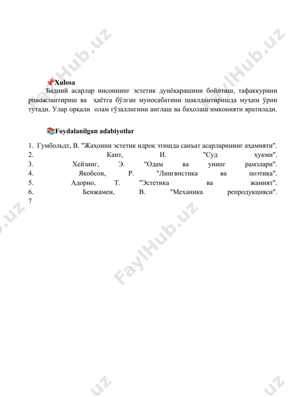 badiiy asarlar va madaniy-ma'naviy qadriyatlar - Page 5