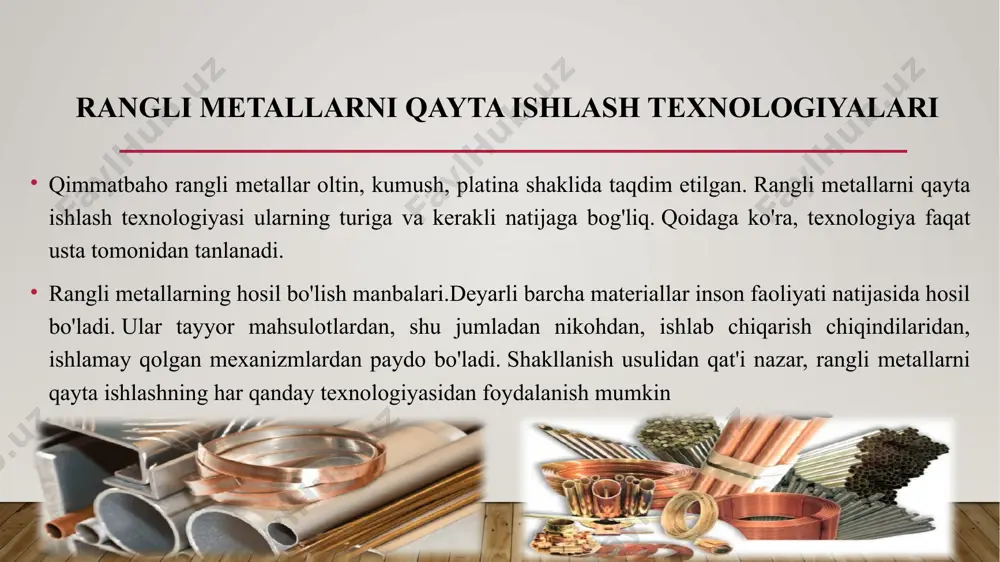 rangli metallarning va qotishmalarining qirindilari va ularni qayta ishlash - Page 5