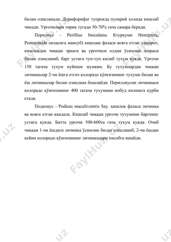 сабзавот полиз экинлари ва картошка зараркунандаларини энтомоакарифаглари - Page 4