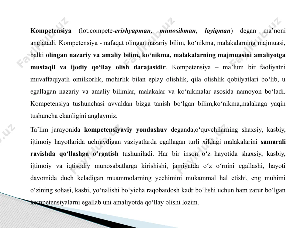 at qiladi. bir soʻz bilan aytganda hozirgi zamon oʻqituvchisi dars oʻtish jarayonida yuqorida sanab oʻtganimiz oʻqituvchining zimmasiga qoʻyilgan talablarni bilishi kerak. ilmli insongina har qanday vaziyatdan qulay va oson yechim topib chiqib ketadi. oʻqituvchi ana shunday kuchli bilimga ega boʻlgan shaxs boʻlmogʻi va intilmogʻi kerak. toʻgʻri, har qanday shaxs ham bir kun yoki bir muddat davomida dunyo ilmlarini egallay qolmaydi, oʻqituvchi ham oʻqituvchi boʻlish-gacha boʻlgan davrda shu bilan birgalikda, dars oʻtish jarayonida, hayotiy tajribalarida oʻz bilimini oshirib boradi. nutqiy kompetensiyalarni oʻrganishdagi maktablar tajribasi shuni koʻrsatadiki, oʻquvchilar uchun eng koʻp qoʻllanadigan kompetensiya turi bu-kommunikativ kompetensiyadir. bu kompetensiyaning turi biror fan yoki yoʻnalishni tanlamaydi u ta’limning barcha sohasida keng qoʻllanadigan kompetensiyaning turidir. boshlangích sinf oʻquvchilarida tayanch kompetensiyalaridan biri boʻlgan kommunikativ kompetensiyani shakllantirish muhimdir. barchamizga yaxshi ma’lumki, o‘qituvchining pedagogik faoliyatida nutq texnikasi eng murakkab va doimiy munozaralarga sabab bo‘lib kelayotgan jarayon. shuning uchun avvalo o’qituvchi nutq texnikasini to’g’ri egallashi lozim. o‘qituvchi har xil …