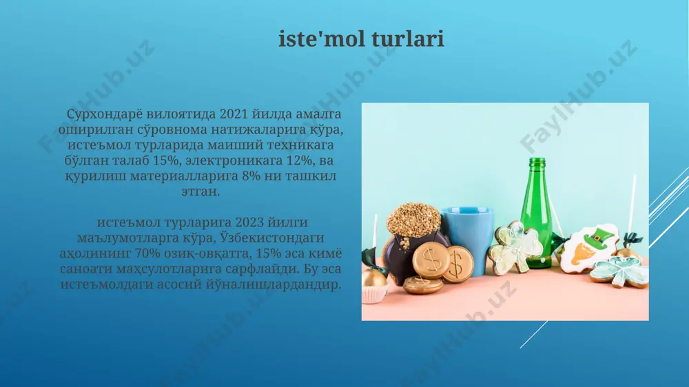 isteʼmol va jamgʻarma va ularning turlari - Page 5