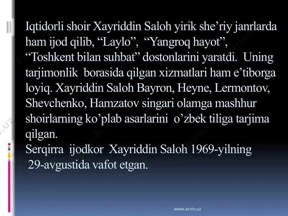 xayriddin salohning hayoti va ijodi - Page 4