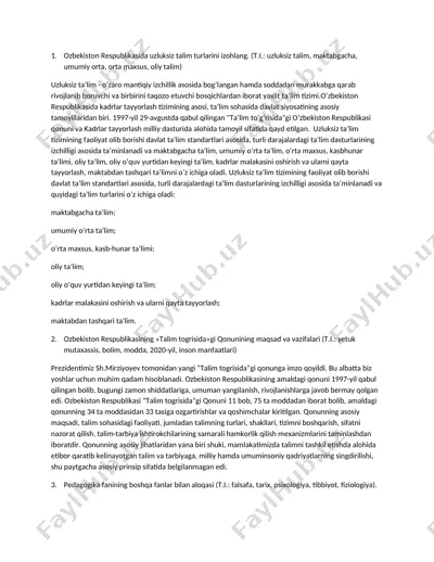 uzluksiz talim turlari — DOCX
