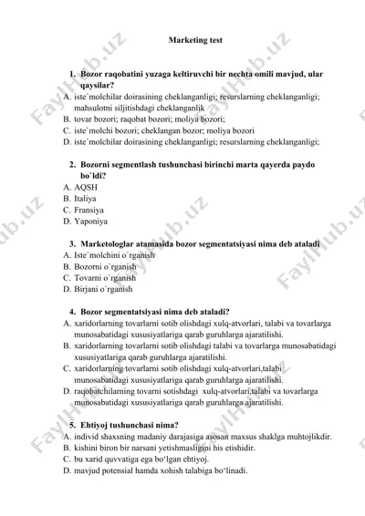 marketing test — DOCX