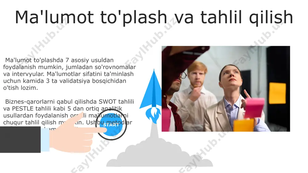 i aniqlash, ma'lumot yig'ish, alternativ variantlarni baholash, qaror qabul qilish va natijalarni monitoring qilish. 06 05 04 muqobil variantlarni baholash 01 02 muqobil variantlarni baholash qaror qabul qilish jarayonida, kamida 2 ta senariy (optimistik, pessimistik) tuzish kerak. har bir senariy uchun moliyaviy ko'rsatkichlar, masalan, daromad o'sishi va xarajatlarni 10% farq bilan tahlil qiling. korporativ qarorlar qabul qilishda muvaffaqiyat kalitlari ma'lumot ma'lumot e'tiboringiz uchun rahmat @taqdimot_robot image5.jpg image6.jpg image7.jpg image8.jpg image9.jpg image10.jpg image11.jpg image12.jpg image13.jpg image14.jpg image15.jpg image16.jpg image1.jpeg image2.jpeg image3.jpeg image4.jpeg