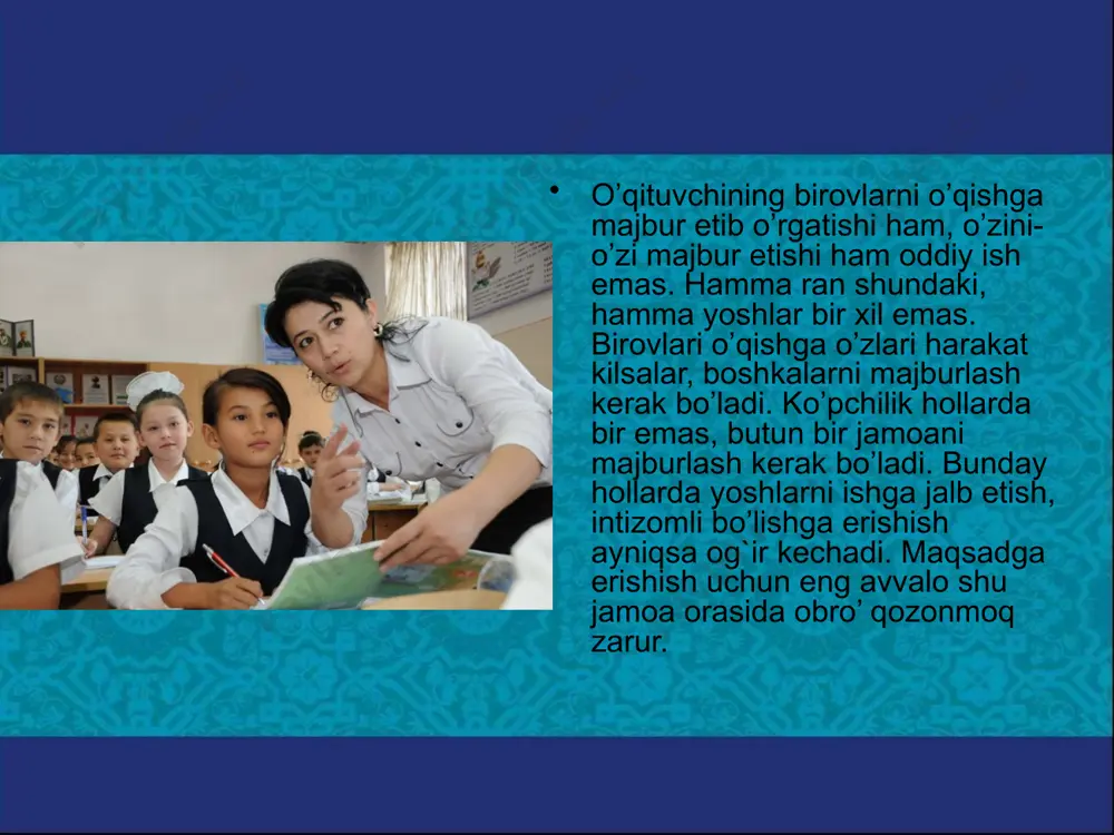 pedagogning kasbiy shakllanishida o’z-o’zini tarbiyalash ahamiyati - Page 5